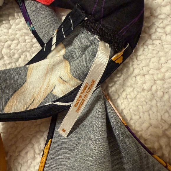 Free People Seraphina Floral Halter Top in Black Combo Multicolor Cropped Wrap - Picture 8 of 15